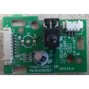 AWA MHDV3720-O3 IR BOARD 303C1631232 TV1631-ZC25-01