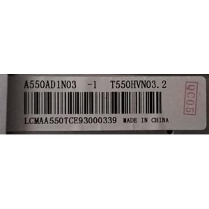 BAUHN ATV-55FHDED LED SCREEN PANEL A550AD1N03 T55HVN03.2