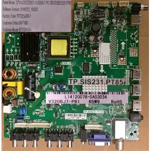 BAUHN ATV32H-014 MAIN BOARD L14120076 TP.SIS231.PT85