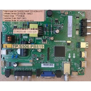BAUHN ATV40FHDSB-0619 MAIN BOARD Z19020146 TP.S506.PB819
