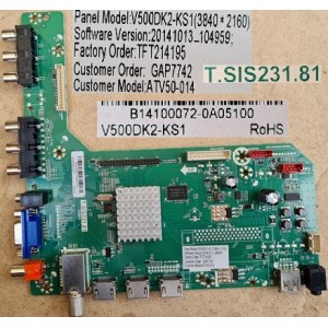 BAUHN ATV50-014 MAIN BOARD T.SIS231.81 B14100072