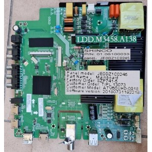 BAUHN ATV60UHD-0918 MAIN BOARD LDD.M3458.A138 01.05100033 
