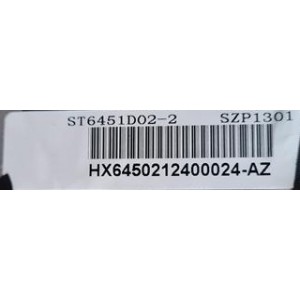 BAUHN ATV65UHDW-1021 SCREEN PANEL ST6451D02-2