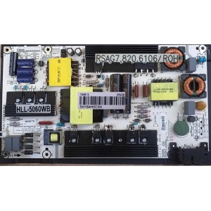 HISENSE 58K322UW POWER BOARD RSAG7.820.6106 HLL-5060WB 184913