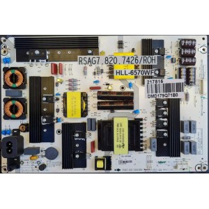 HISENSE 65N5 POWER BOARD RSAG7.820.7426 HLL-6570WF 217816