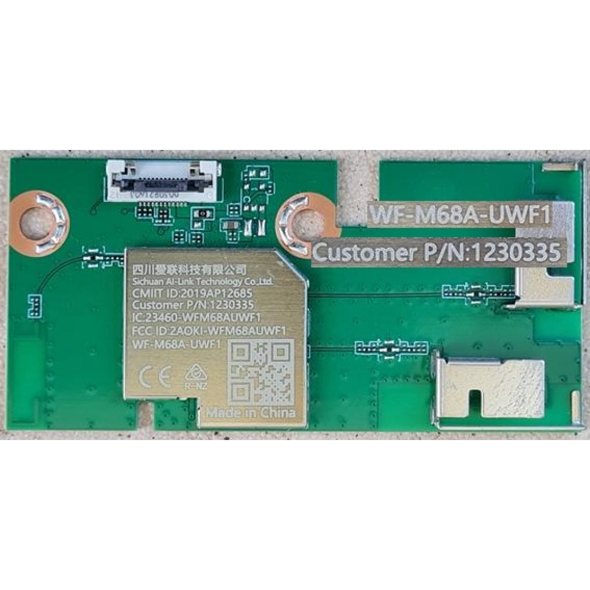 HISENSE 55Q8 WIFI MODULE WF-M68A-UWF1 1230335