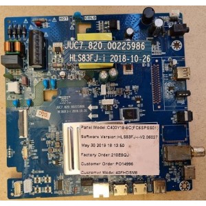 HITACHI 40FHDSM8 MAIN BOARD JUC7.820.00225986 HLS83FJ-I 210E9QJ PO14996