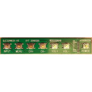 JVC LT-48N570A KEY BOARD RE0332R010 QLE32RW01-V5