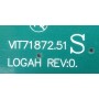 LG 42LG5000 SLAVE INVERTER BOARD VIT71872.51 LOGAH REV:0 S