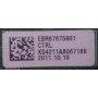 LG 42PT250 LOGIC MAIN BOARD EBR67675901 EAX62117201