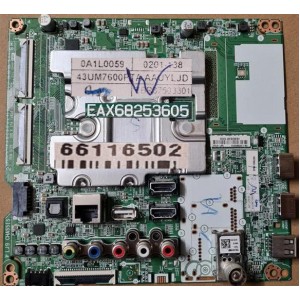 LG 43UM7600 MAIN BOARD EBR65703301 66116502 EAX68253605 EBU65707801