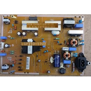 LG 49UJ654T POWER BOARD EAY64491201 LGP49D-17U2 EAX67128101