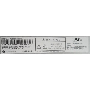 LG 60PZ950 PLASMA SCREEN PANEL PDP60R30000 EAJ61528001