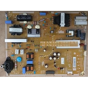 LG 60UJ654T POWER BOARD EAY64470301 EAX67206901 LGP6065L-17UL6