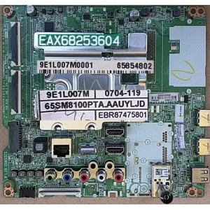 LG 65SM8100 MAIN BOARD EBR87475801 65854802 EAX68253604