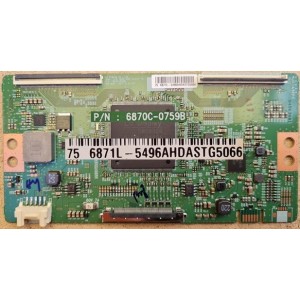 LG 75UK6500PTB T-CON BOARD 6870C-07598B 6871L-5496A EAT64196101