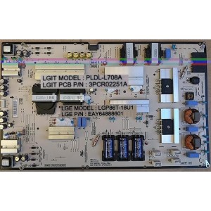 LG 86UM7600 POWER BOARD EAY64888601 LGP86T-18U1 3PCR02251A PLDL-L708A