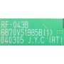 LG RT-42PX10 SUB MAIN BOARD 6871VSMS05A 6870VS1985B