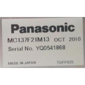PANASONIC THP54V200A PLASMA SCREEN PANEL MC137F21M13