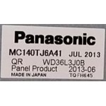 PANASONIC THP55VT60A PLASMA SCREEN PANEL MC140TJ6A41