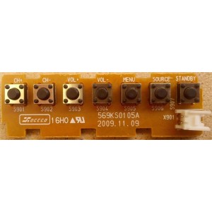 SANYO LCD40XR11F KEY BOARD 569KS0105A