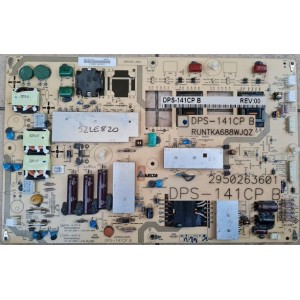 SHARP LC52LE820X POWER BOARD RUNTKA695WJQZ RUNTKA688WJQZ 2950263601 DPS-141CP DPS-152CP