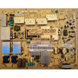 SHARP LC80LE940X POWER BOARD DPS-285BP 2950305604 RUNTKB096WJQZ