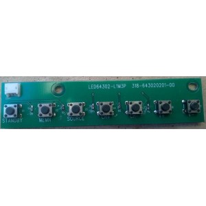 SONIQ S43V15 KEY BOARD LED64302-L1M3P 318-643020201-00