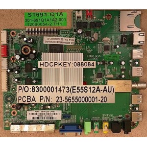 SONIQ E55S12A MAIN BOARD 23-5655000001-20 8300001473 ST691-Q1A 222-655006001-16