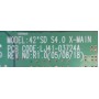 SONIQ PT42SH X-MAIN BOARD LJ41-03724A LJ92-01377A