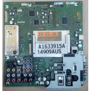 SONY KDL52Z4500 MAIN BOARD A1633915 9000982 14909AUS 1-877-367-11