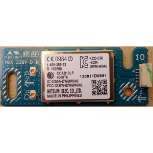 SONY KDL40HX750 WIFI MODULE DWM-W046 1-458-355-11 R19-2472