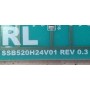 SAMSUNG LA52A650 RIGHT LOWER BACKLIGHT INVERTER BOARD SSB520H24V01 REV0.3 RL