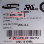 SAMSUNG PS50B550 PLASMA SCREEN PANEL S50FH-YB03 BN96-10302A