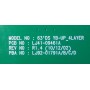 SAMSUNG PS64D8000 Y-BUFFER UPPER BOARD BN96-16547A LJ41-09461A LJ92-01791A