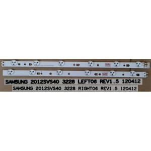 SAMSUNG UA40EH5006 LED STRIPS 2012SVS40 3228 LEFT06 RIGHT06 REV1.5 BN96-24136A BN96-24137A 