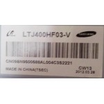 SAMSUNG UA40EH6000 LED SCREEN PANEL LTJ400HF03-V BN95-00588A