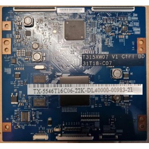 SAMSUNG UA46ES6600 T-CON BOARD BN96-21571A T315XW07 V1 31T18-C07 TX-5546T16C06