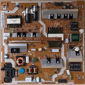 SAMSUNG UA55MU6100 POWER BOARD BN44-00807F L55S6R_MHS