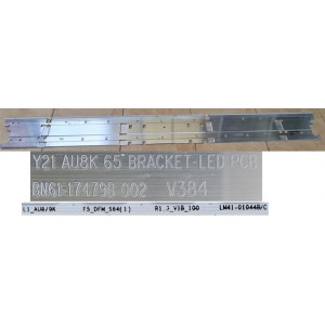 SAMSUNG UA65AU8000 LED BAR BN61-17479B  L1_AU8/9K F5_DFM_S64(1) R1.3_V1B_100 LM41-01044B/C