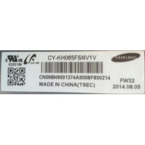 SAMSUNG UA65HU8500 SCREEN PANEL CY-KH065FSNV1V BN95-01374A