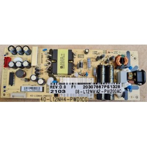 TCL 55P715 POWER BOARD 40-L12NH4-PWD1CG 08-L12NWA2-PW200AC