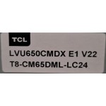 TCL 65E5900US LED SCREEN LVU650CMDX