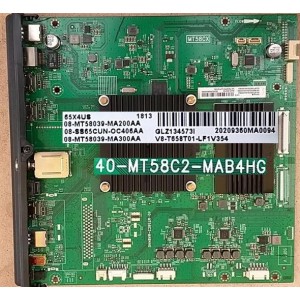 TCL 65X4US MAIN BOARD MT58CX 40-MT58C2-MAB4HG 08-MT58039-MA200AA GLZ1345731