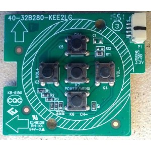 TCL L40S4700 KEY BOARD 40-32B280-KEE2LG