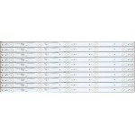 TCL L48F3300F LED STRIPS (SET OF 10)