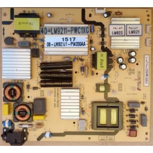 TCL U55E5800FS POWER BOARD 40-LM9211-PWC1XG 08-LM921J1-PW200AA LM921