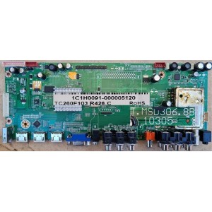 TEAC LCDV2681FHDR MAIN BOARD T.MSD306.8B 10305 TC260F103
