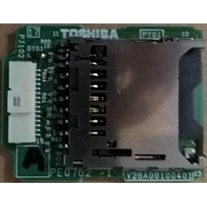 TOSHIBA 42RV600A SD CARD INPUT BOARD PE0762 V28A00100401