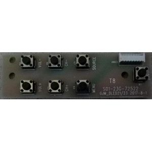 VIANO TV55UHD4K KEY BOARD S01-23G-72522